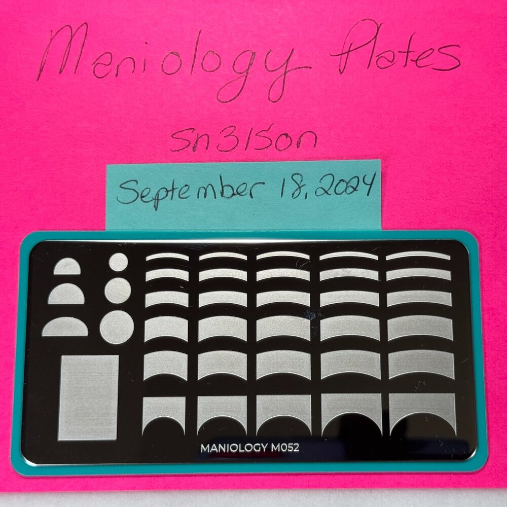 Maniology Plate: Classique: Pardon My French M052 - French Tip Manicure